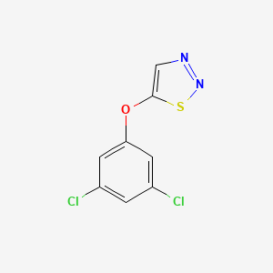molecular formula C8H4Cl2N2OS B3035806 5-(3,5-二氯苯氧基)噻二唑 CAS No. 338421-19-5