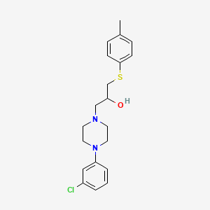 1-[4-(3-Chlorophenyl)piperazino]-3-[(4-methylphenyl)sulfanyl]-2-propanol