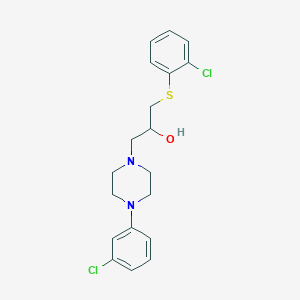 1-[4-(3-Chlorophenyl)piperazino]-3-[(2-chlorophenyl)sulfanyl]-2-propanol