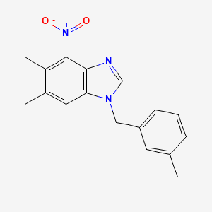 5,6-dimethyl-1-(3-methylbenzyl)-4-nitro-1H-1,3-benzimidazole