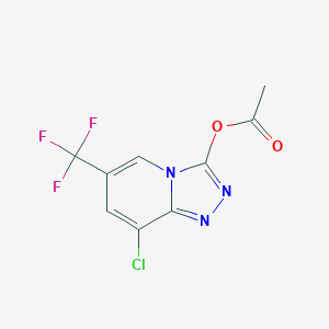 8-Chloro-6-(trifluoromethyl)[1,2,4]triazolo[4,3-a]pyridin-3-yl acetate