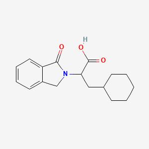 molecular formula C17H21NO3 B3035836 3-cyclohexyl-2-(1-oxo-1,3-dihydro-2H-isoindol-2-yl)propanoic acid CAS No. 338749-13-6
