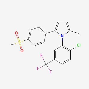 1-[2-chloro-5-(trifluoromethyl)phenyl]-2-methyl-5-[4-(methylsulfonyl)phenyl]-1H-pyrrole