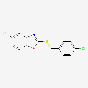 5-Chloro-2-[(4-chlorobenzyl)sulfanyl]-1,3-benzoxazole