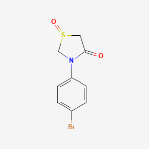 molecular formula C9H8BrNO2S B3035856 3-(4-Bromophenyl)-1-oxo-1,3-thiazolidin-4-one CAS No. 338753-36-9