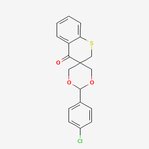 molecular formula C18H15ClO3S B3035863 3,3-bis(Hydroxymethyl)-2,3-dihydro-4H-thiochromen-4-one 4-chlorobenzaldehyde acetal CAS No. 338755-71-8