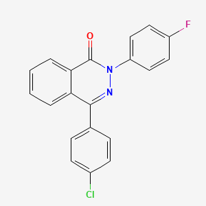 molecular formula C20H12ClFN2O B3035869 4-(4-chlorophenyl)-2-(4-fluorophenyl)-1(2H)-phthalazinone CAS No. 338756-80-2