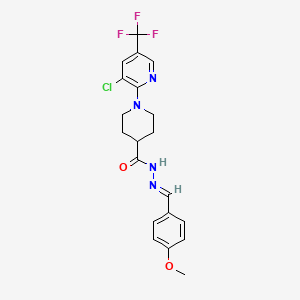 1-[3-chloro-5-(trifluoromethyl)-2-pyridinyl]-N'-[(4-methoxyphenyl)methylene]-4-piperidinecarbohydrazide