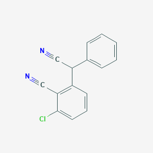 2-Chloro-6-[cyano(phenyl)methyl]benzonitrile
