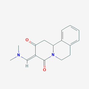 molecular formula C16H18N2O2 B3035882 (3E)-3-(dimethylaminomethylidene)-1,6,7,11b-tetrahydrobenzo[a]quinolizine-2,4-dione CAS No. 338762-04-2