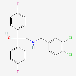 molecular formula C21H17Cl2F2NO B3035888 2-[(3,4-Dichlorophenyl)methylamino]-1,1-bis(4-fluorophenyl)ethanol CAS No. 338771-19-0