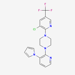 1-[3-Chloro-5-(trifluoromethyl)pyridin-2-yl]-4-(3-pyrrol-1-ylpyridin-2-yl)piperazine