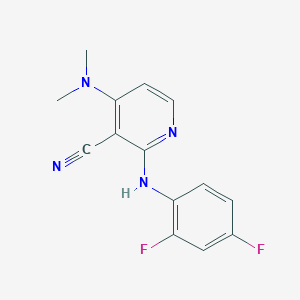 2-(2,4-Difluoroanilino)-4-(dimethylamino)nicotinonitrile