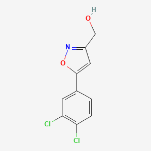 molecular formula C10H7Cl2NO2 B3035922 [5-(3,4-Dichlorophenyl)-1,2-oxazol-3-yl]methanol CAS No. 338776-95-7