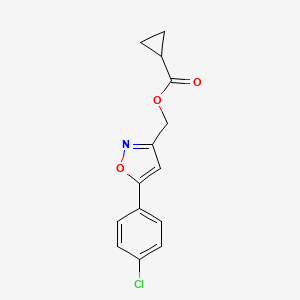 [5-(4-chlorophenyl)-1,2-oxazol-3-yl]methyl Cyclopropanecarboxylate