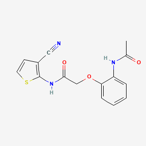 2-[2-(acetylamino)phenoxy]-N-(3-cyano-2-thienyl)acetamide