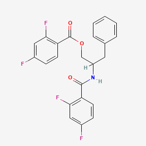 2-[(2,4-Difluorobenzoyl)amino]-3-phenylpropyl 2,4-difluorobenzenecarboxylate