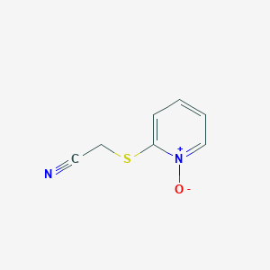 molecular formula C7H6N2OS B3035938 2-[(氰基甲基)硫代]吡啶-1-鎓-1-醇盐 CAS No. 338778-95-3