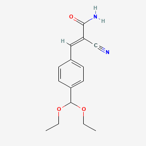 (E)-2-cyano-3-[4-(diethoxymethyl)phenyl]prop-2-enamide