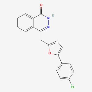 molecular formula C19H13ClN2O2 B3035949 4-{[5-(4-chlorophenyl)-2-furyl]methyl}-1(2H)-phthalazinone CAS No. 338785-51-6