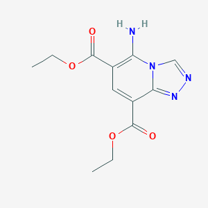 molecular formula C12H14N4O4 B3035957 Diethyl 5-amino[1,2,4]triazolo[4,3-a]pyridine-6,8-dicarboxylate CAS No. 338791-49-4
