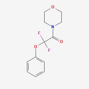 molecular formula C12H13F2NO3 B3035967 2,2-Difluoro-1-morpholino-2-phenoxy-1-ethanone CAS No. 338791-93-8