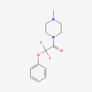 molecular formula C13H16F2N2O2 B3035968 2,2-Difluoro-1-(4-methylpiperazino)-2-phenoxy-1-ethanone CAS No. 338791-97-2
