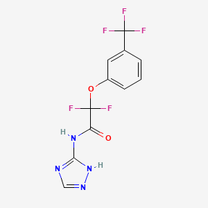 2,2-difluoro-N-(4H-1,2,4-triazol-3-yl)-2-[3-(trifluoromethyl)phenoxy]acetamide