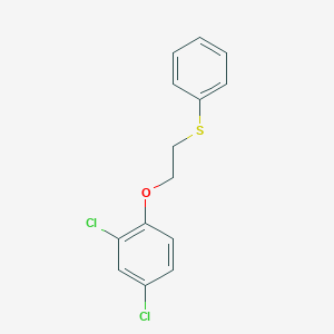molecular formula C14H12Cl2OS B3035975 2,4-二氯-1-[2-(苯硫基)乙氧基]苯 CAS No. 338792-75-9