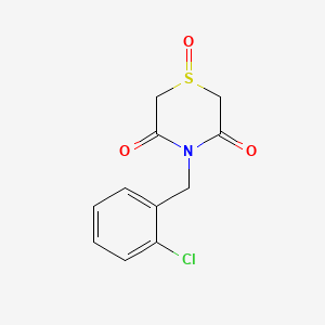 4-(2-Chlorobenzyl)-1lambda~4~,4-thiazinane-1,3,5-trione