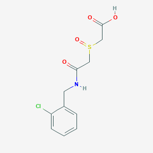 2-((2-((2-Chlorobenzyl)amino)-2-oxoethyl)sulfinyl)acetic acid