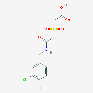 2-({2-[(3,4-Dichlorobenzyl)amino]-2-oxoethyl}sulfonyl)acetic acid