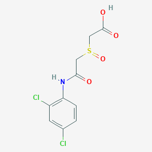 2-{[2-(2,4-Dichloroanilino)-2-oxoethyl]sulfinyl}acetic acid