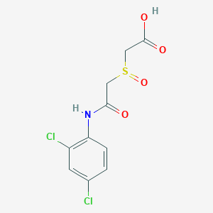 molecular formula C10H9Cl2NO4S B3035985 2-{[2-(2,4-Dichloroanilino)-2-oxoethyl]sulfinyl}acetic acid CAS No. 338793-74-1