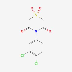 4-(3,4-Dichlorophenyl)-1lambda~6~,4-thiazinane-1,1,3,5-tetraone