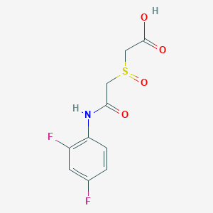 2-{[2-(2,4-Difluoroanilino)-2-oxoethyl]sulfinyl}acetic acid