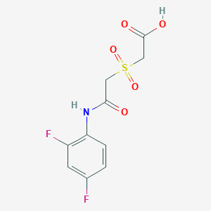 2-((2-(2,4-Difluoroanilino)-2-oxoethyl)sulfonyl)acetic acid