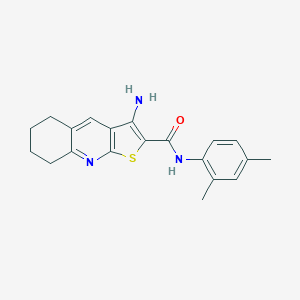 molecular formula C20H21N3OS B303599 3-amino-N-(2,4-dimethylphenyl)-5,6,7,8-tetrahydrothieno[2,3-b]quinoline-2-carboxamide 