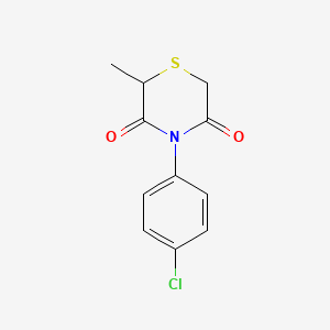 4-(4-Chlorophenyl)-2-methyl-3,5-thiomorpholinedione