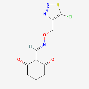 2-[(E)-(5-Chlorothiadiazol-4-yl)methoxyiminomethyl]cyclohexane-1,3-dione