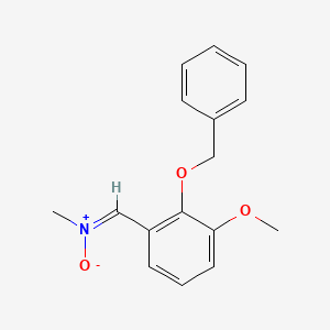 molecular formula C16H17NO3 B3036001 {[2-(Benzyloxy)-3-methoxyphenyl]methylene}(methyl)ammoniumolate CAS No. 338794-87-9