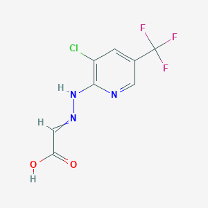 2-{2-[3-Chloro-5-(trifluoromethyl)-2-pyridinyl]hydrazono}acetic acid