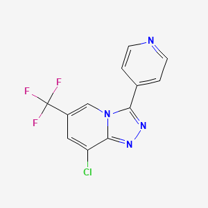8-Chloro-3-(4-pyridinyl)-6-(trifluoromethyl)[1,2,4]triazolo[4,3-a]pyridine