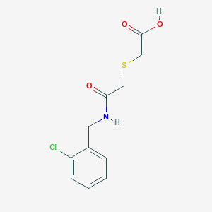 molecular formula C11H12ClNO3S B3036016 2-[({[(2-氯苯基)甲基]氨基甲酰基}甲基)硫代]乙酸 CAS No. 338953-78-9