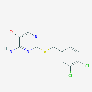 2-((3,4-Dichlorobenzyl)sulfanyl)-5-methoxy-N-methyl-4-pyrimidinamine