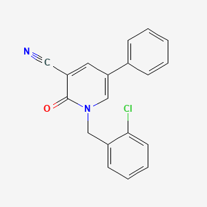 1-(2-Chlorobenzyl)-2-oxo-5-phenyl-1,2-dihydro-3-pyridinecarbonitrile