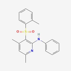 4,6-dimethyl-3-[(2-methylphenyl)sulfonyl]-N-phenyl-2-pyridinamine
