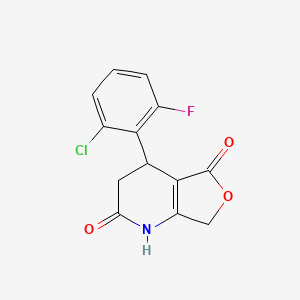 4-(2-chloro-6-fluorophenyl)-4,7-dihydrofuro[3,4-b]pyridine-2,5(1H,3H)-dione