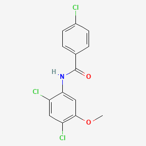4-chloro-N-(2,4-dichloro-5-methoxyphenyl)benzenecarboxamide
