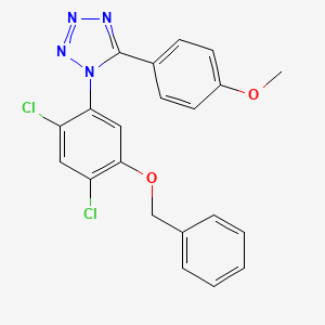 1-(5-(Benzyloxy)-2,4-dichlorophenyl)-5-(4-methoxyphenyl)-1H-1,2,3,4-tetraazole
